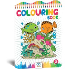 Colourıng Book Boyama Kitabı Seti + 6lı Boyama Kalemi Hediyeli