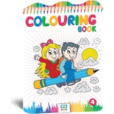 Colourıng Book Boyama Kitabı Seti + 6lı Boyama Kalemi Hediyeli