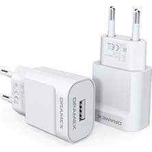 Dramex 5.0V 2.1 A Ev Tipi Şarj Başlığı