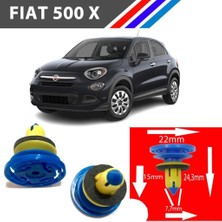 Moda Garage Fiat 500 x Kapı Döşeme Klipsi 10 Adetli Paket