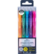 Serve Xberry Jel Kalem Seti 0.5 mm 5 Li Canlı Renkler