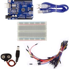 Roba Arduino Uno R3 Başlangıç Seti 70 Parça Breadboard Pil Kablo