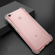 Aqua Aksesuar Xiaomi Redmi Note 5A Köşe Korumalı Şeffaf Darbe Emici Telefon Kılıfı