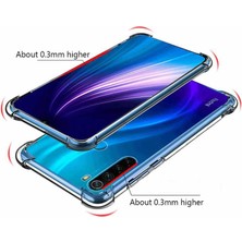 Aqua Aksesuar Xiaomi Redmi Note 8 Köşe Korumalı Şeffaf Darbe Emici Telefon Kılıfı