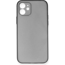 Newface iPhone 12 Kılıf Pp Ultra Ince Kapak - Gri