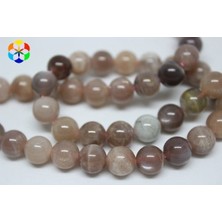 Yaşam Tohumu Güneş Taşı Yarım Dizi 8mm Royal Quality (18CM Uzunluğundadır)