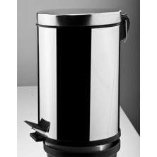 Kale Public 12 Lt Kapaklı Paslanmaz Çöp Kutusu