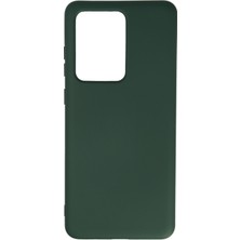 Newface Samsung Galaxy S20 Ultra Kılıf Nano Içi Kadife  Silikon - Koyu Yeşil