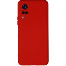 Newface Vivo Y53S Kılıf Nano Içi Kadife  Silikon - Kırmızı