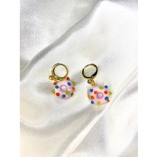 Sıne Accessory Donut Cam Boncuklu Küpe