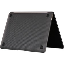 AktarMobile MacBook Air 13 2020 A2179 Uyumlu Kılıf Koruyucu Kapak Karbon Fiber Desenli Transpan Tasarım 13.3"