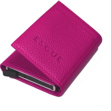 Esgue Miniwallet Pembe Deri Cüzdan Kartlık