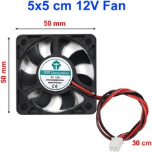 Roba Dc 12V Fan 50X50MM Soğutucu Kuluçka Ekran Kartı Cooler Pervane