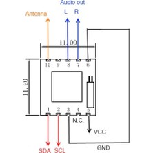 Roba Philips TEA5767 Fm Stereo Radyo Modülü I2C Dijital Programlanır