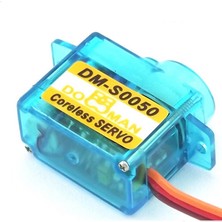 Roba 5gr DM-S0050 Servo Motor Rc Doman Mikro Plastik Dişli 1kg.cm Tork