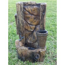 Hasyılmaz Ledli Yaprak Motifli Dekoratif Şelale 38X24X18CM DW72123 - Masaüstü Şelale