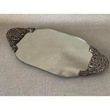 Herend Antika Gümüş Aynalı Tepsi 40X20CM