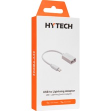 Hytech HY-XO48 Beyaz USB F To Lightning 10CM Kablolu Otg Çevirici