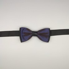 Tedz Collection Mordino Mavide Beyaz Çizgili Siyahçocuk Papyon