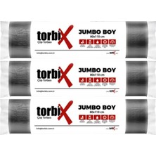 Torbix 80*110 Endüstriyel Jumbo Çöp Poşeti 400 gr 3'lü Paket