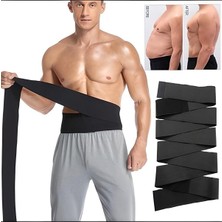 Sauna Suit Bele Dolamalı Kum Saati 3m Sarma Bel Korsesi Tummy Wrap Waist Trainer İnce