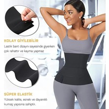 Sauna Suit Bele Dolamalı Kum Saati 3m Sarma Bel Korsesi Tummy Wrap Waist Trainer İnce