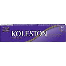 Wella Koleston Tüp Boya 50 Ml - 8.1 Açık Küllü Kumral + 30 Vol Oksidan Peroksit