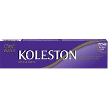 Wella Koleston Tüp Boya 50 Ml - 77.44 Kor Ateşi Kızılı + 30 Vol Oksidan Peroksit