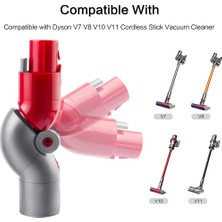 Gorgeous Dyson V7 V8 V10 V11 V15 İçin Alt Adaptörü - Kırmızı (Yurt Dışından)