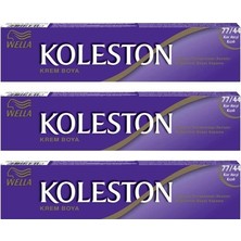 Wella Koleston Tüp Boya 50 Ml - 77.44 Kor Ateşi Kızılı 3 Adet