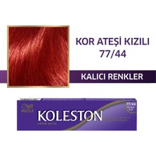 Wella Koleston Tüp Boya 50 Ml - 77.44 Kor Ateşi Kızılı 3 Adet