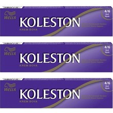 Wella Koleston Tüp Boya 50 Ml - 4.6 Kızıl Viyole 3 Adet