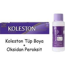 Wella Koleston Tüp Boya 50 Ml - 7.77 Işıltılı Kahve + 20 Vol Oksidan Peroksit