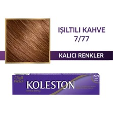 Wella Koleston Tüp Boya 50 Ml - 7.77 Işıltılı Kahve + 20 Vol Oksidan Peroksit