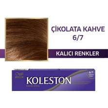 Wella Koleston Tüp Boya 50 Ml - 6.7 Çikolata Kahve + 20 Vol Oksidan Peroksit