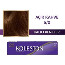 Wella Koleston Tüp Boya 50 Ml - 5.0 Açık Kahve + 20 Vol Oksidan Peroksit