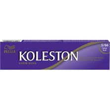 Wella Koleston Tüp Boya 50 Ml - 5.66 Şarap Kızılı + 20 Vol Oksidan Peroksit