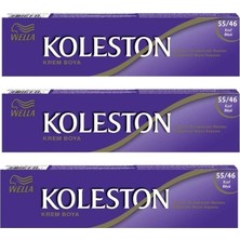 Wella Koleston Tüp Boya 50 Ml - 55.46 Kızıl Büyü 3 Adet