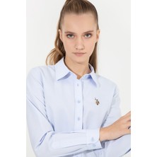 U.S. Polo Assn. Kadın Açık Mavi Basic Gömlek 50256672-VR003