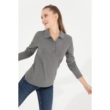U.S. Polo Assn. Kadın Antrasit Melanj Sweatshirt 50256259-VR081