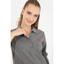 U.S. Polo Assn. Kadın Antrasit Melanj Sweatshirt 50256259-VR081