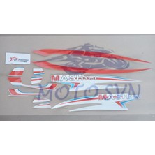 Motosvn Mondıal Mash 125 Etiket Seti Kırmızı
