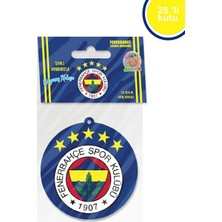 Fenerbahçe 25 Adet Logolu Lisaslı 5 Yıldızlı Taraftarlı  Armalı Asma Oto Kokusu