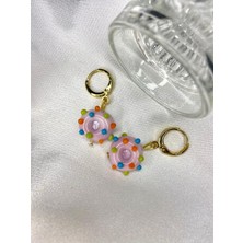 Sıne Accessory Donut Cam Boncuklu Küpe