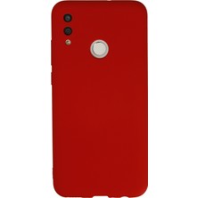 Newface Huawei P Smart 2019 Kılıf Nano Içi Kadife  Silikon - Kırmızı