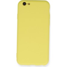 Newface iPhone 6 Kılıf Nano Içi Kadife  Silikon - Sarı