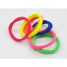 Voilove 6 Adet Renkli Spor Lastikli Saç Bandı Lastik Toka