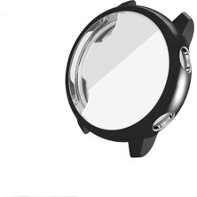 Markacase Samsung Active 2 44 mm ile Uyumlu Tam Kaplama Silikon Koruyucu Kılıf (Siyah)