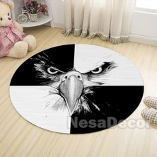 Nesa_Decor Kaymaz Tabanlı Makinede Yıkanabilir Genç Odası Halısı Taraftar