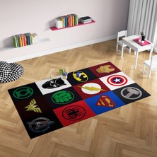 Nesa_Decor Süper Kahramanlar Hd Kalite Oyun Odası Sinema Halısı